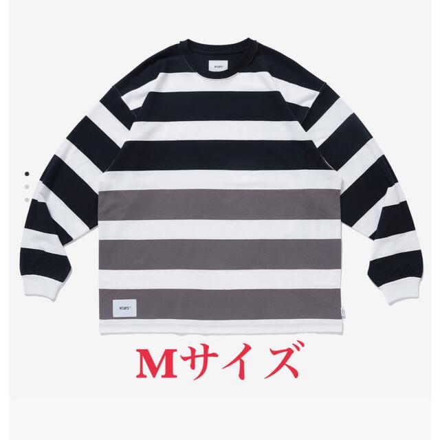 wtaps lane ls tee 22ss ボーダー ブラック 黒Mサイズ