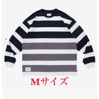 ダブルタップス(W)taps)のwtaps lane ls tee 22ss ボーダー ブラック 黒Mサイズ(Tシャツ/カットソー(七分/長袖))