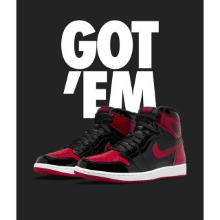 ナイキ(NIKE)の最終値下げ nike air jordan 1 og patent bred　(スニーカー)