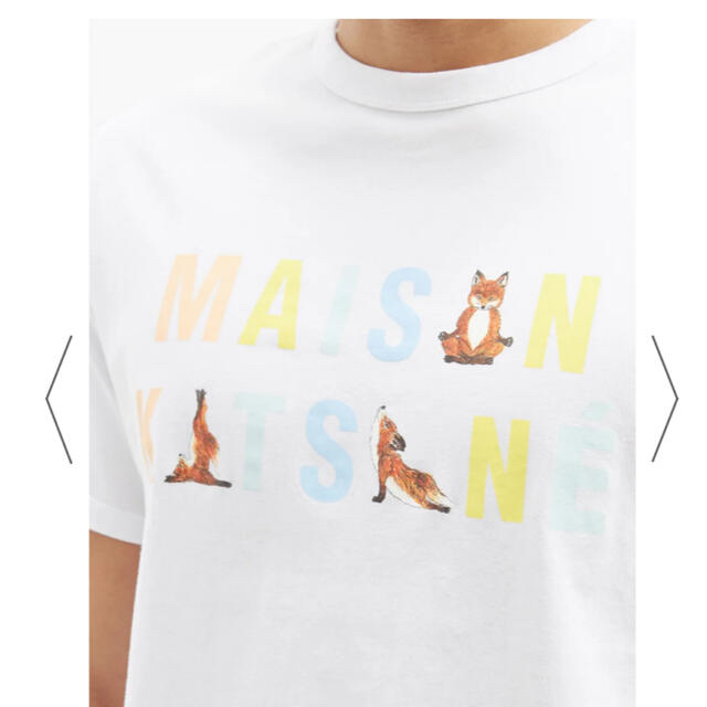 MAISON KITSUNE' - メゾンキツネ レインボーヨガフォックスTシャツ Mの