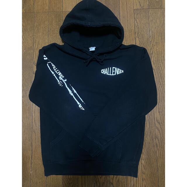 CHALLENGER LOGO PATCH HOODIE XL 黒 新品未開封