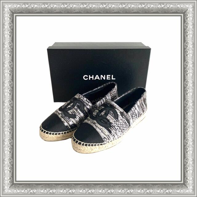 にコメント】 CHANEL - CHANEL シャネル エスパドリーユ スリッポン