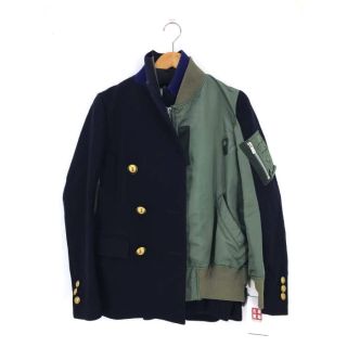 サカイ(sacai)のSacai(サカイ) MA-1 ダブルテーラード ドッキングジャケット アウター(ブルゾン)