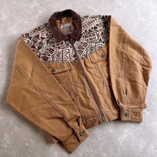 used レトロ 80s ベージュ ブルゾン  ヴィンテージ vintage