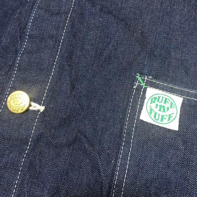 POST OVERALLS(ポストオーバーオールズ)の美品 RUFF'n'TUFF ポストオーバーオールズ デニム カバーオール XL メンズのジャケット/アウター(カバーオール)の商品写真