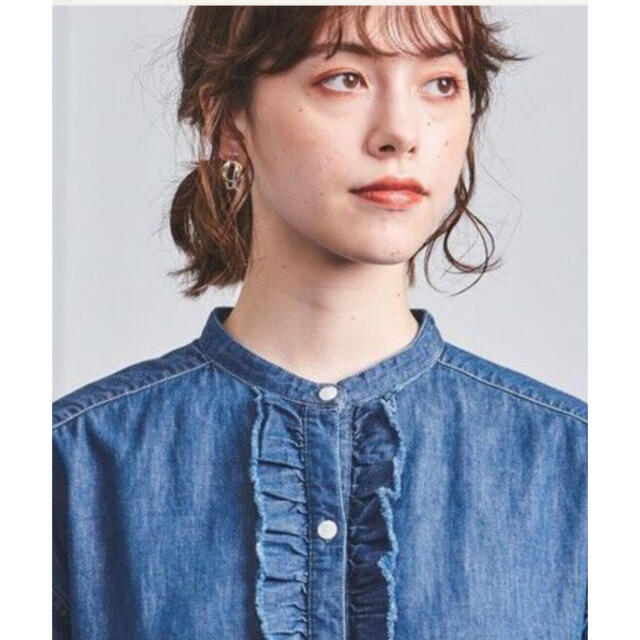 UNITED ARROWS UWSC フリル デニムシャツ