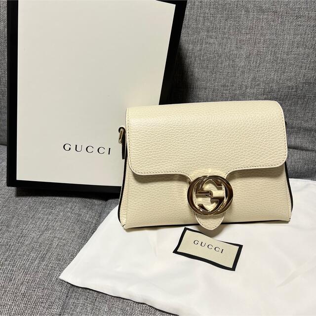 アイボリー Gucci ショルダーバッグ チェーンショルダーバッグの通販