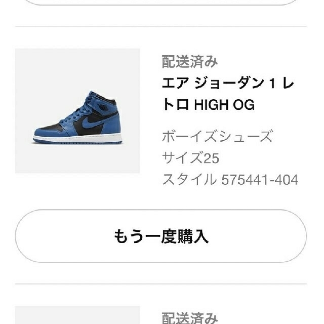 NIKE(ナイキ)のNike GS Air Jordan 1 High OG 25cm 575441 レディースの靴/シューズ(スニーカー)の商品写真