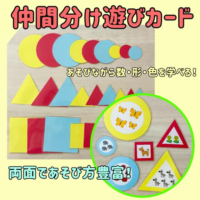 仲間分け遊びカード モンテッソーリ 教材 特別支援 療育 djecija-knjiga.ba