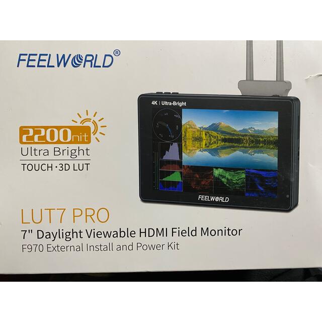 4kモニター2200nit FEELWORLD LUT7PRO動画撮影