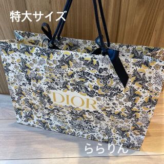 クリスチャンディオール(Christian Dior)の特大サイズ❗️DIOR ディオール　クリスマス限定　ホリデー　紙袋　ショッパー(ショップ袋)