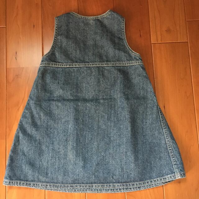 PETIT BATEAU(プチバトー)のPETIT BATEAU プチバトー デニムワンピース キッズ/ベビー/マタニティのベビー服(~85cm)(ワンピース)の商品写真