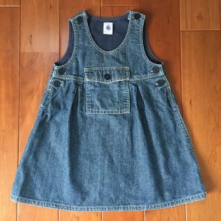 プチバトー(PETIT BATEAU)のPETIT BATEAU プチバトー デニムワンピース(ワンピース)