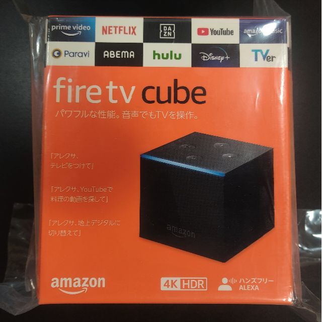 Amazon(アマゾン)のAmazon Fire TV Cube 第2世代 ( 第3世代リモコン付属 ) スマホ/家電/カメラのテレビ/映像機器(その他)の商品写真