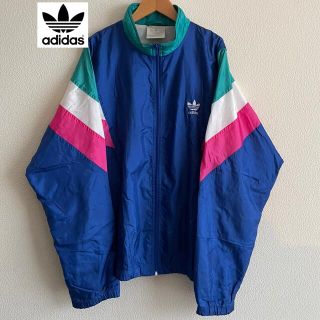 アディダス(adidas)のadidas 80s 90s 銀タグ ナイロンジャケット マルチカラー USA(ナイロンジャケット)