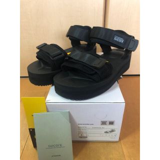 スイコック(suicoke)の【新品】suicoke スイコック  厚底サンダル　4サイズ  黒(サンダル)