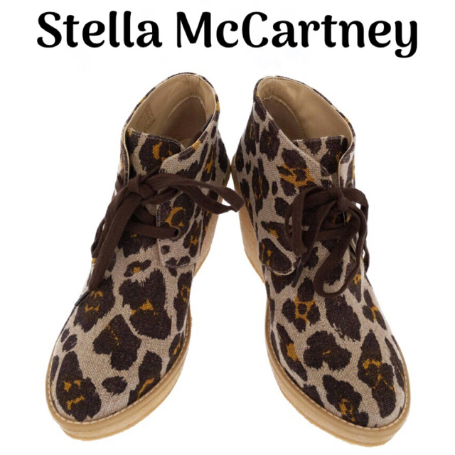STELLA McCARTNEY【美品】レオパード柄 ウェッジソール シューズ 人気