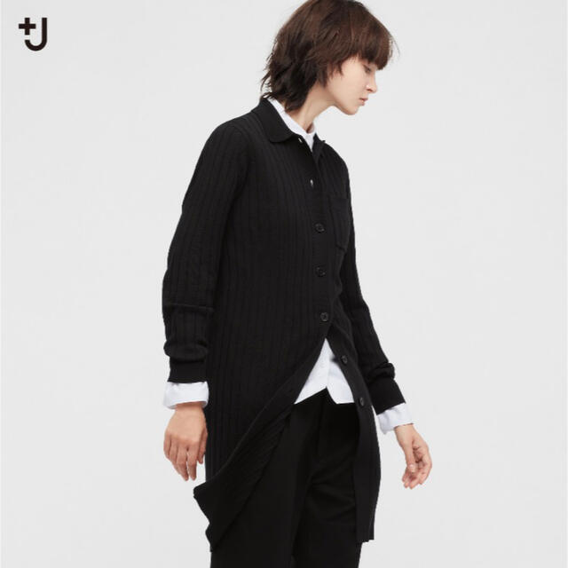 UNIQLO(ユニクロ)のエクストラファインメリノリブロングカーディガン レディースのトップス(カーディガン)の商品写真