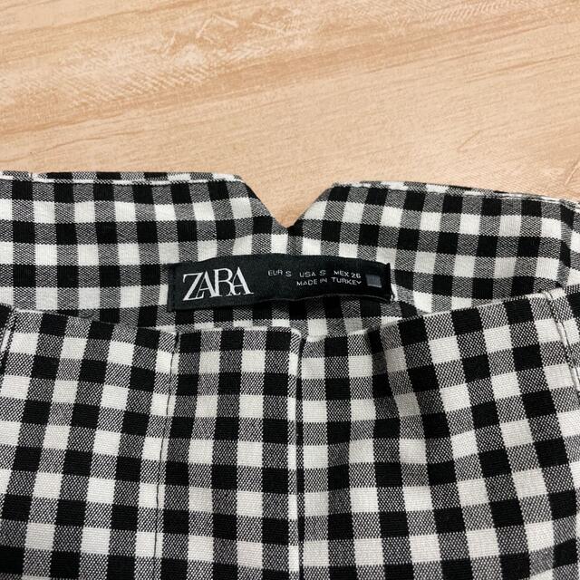 ZARA(ザラ)のZARA ハイライズギンガムチェックパンツ レディースのパンツ(カジュアルパンツ)の商品写真