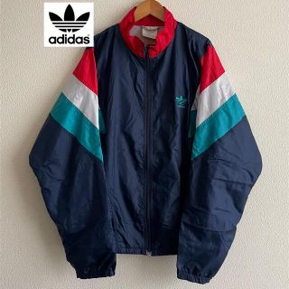 アディダス(adidas)のadidas 80s 90s 銀タグ 万国旗 マルチカラー ナイロンジャケット(ナイロンジャケット)