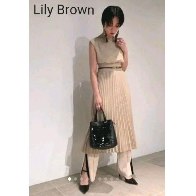 LILY BROWN★リリーブラウン★ロングワンピース★パフスリーブ★美品