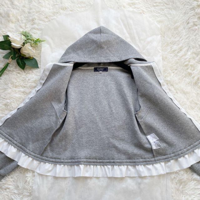 M's GRACY 21SS 裾フリル ダブルジップパーカー フリル レース 本物