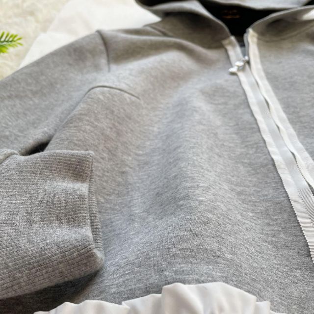 M's GRACY 21SS 裾フリル ダブルジップパーカー フリル レース 本物
