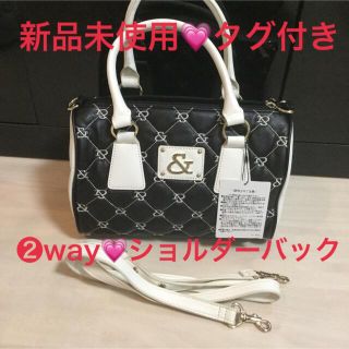 アンドバイピーアンドディー(&byP&D)の値下げ💓新品未使用💓ブラック 2wayショルダーバック(ショルダーバッグ)