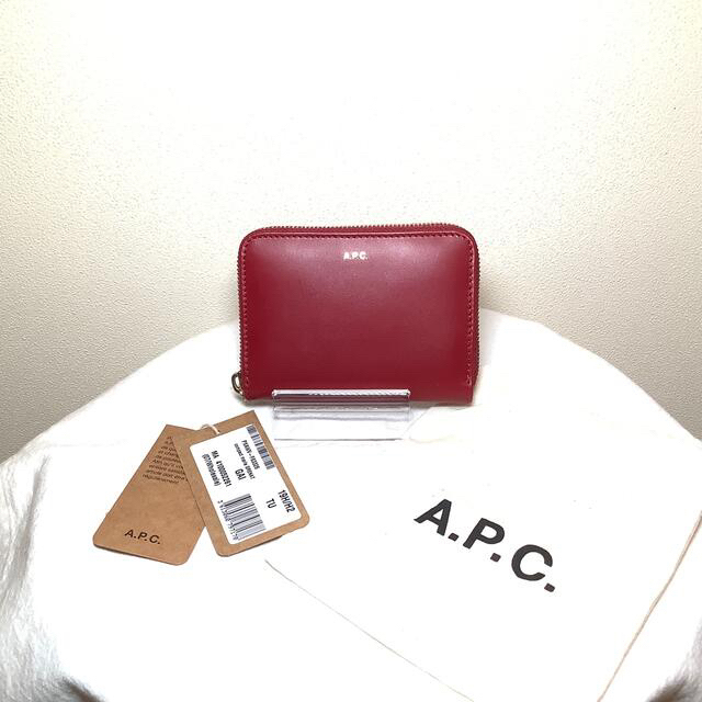 A.P.C(アーペーセー)の未使用　A.P.C. アーペーセーレザー コイン&カードケース 二つ折りミニ財布 レディースのファッション小物(財布)の商品写真