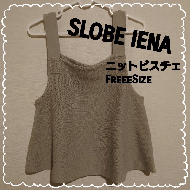 SLOBE IENA(スローブイエナ)のスローブイエナ　ニットビスチェ　グレー レディースのトップス(ニット/セーター)の商品写真