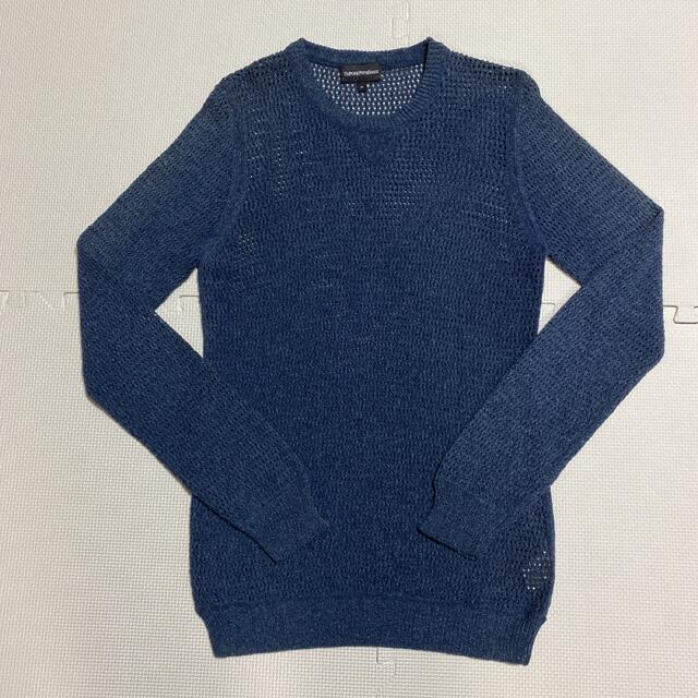 Emporio Armani(エンポリオアルマーニ)の【エンポリオアルマーニ 】透かし網ニット メンズのトップス(ニット/セーター)の商品写真