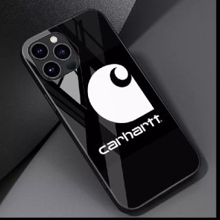 carhartt  カーハート iPhone12 ケースカバー ハード  黒 白(iPhoneケース)