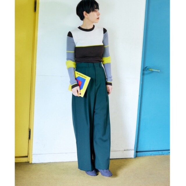 ENFOLD CENTER-PRESS WIDE TROUSERS