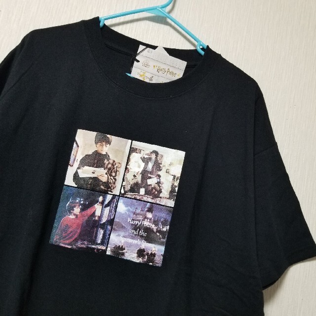 USJ(ユニバーサルスタジオジャパン)の新品 ハリー・ポッター Tシャツ ハリーポッター ダニエル・ラドクリフ 黒 半袖 メンズのトップス(Tシャツ/カットソー(半袖/袖なし))の商品写真