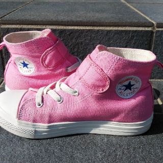 コンバース(CONVERSE)のキッズ　CONVERSEハイカット　ピンク 　21(スニーカー)