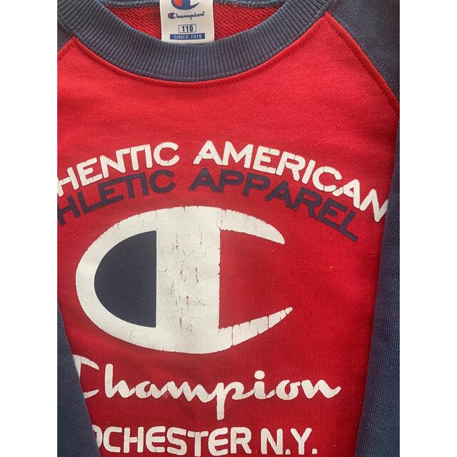 Champion(チャンピオン)のキッズトレーナー　champion キッズ/ベビー/マタニティのキッズ服男の子用(90cm~)(Tシャツ/カットソー)の商品写真