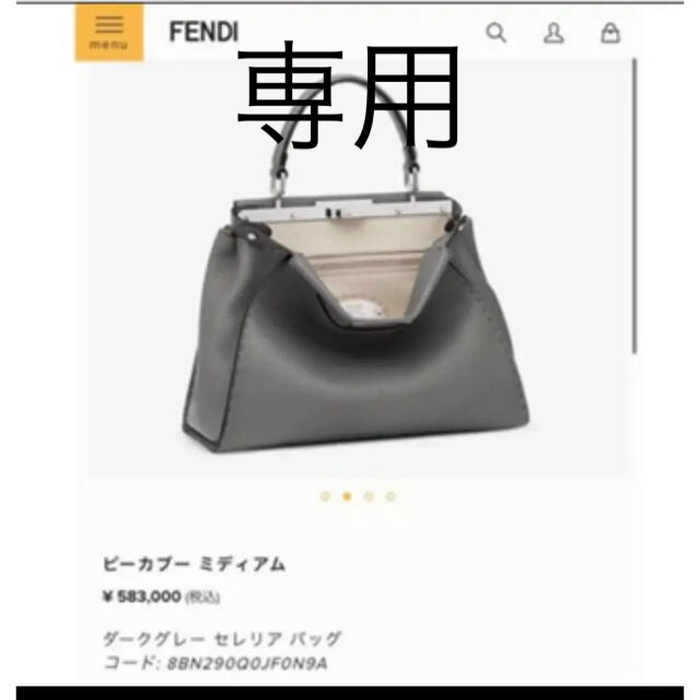 バッグ【新品】フェンディ　ピーカブー　セレリア　ミディアム