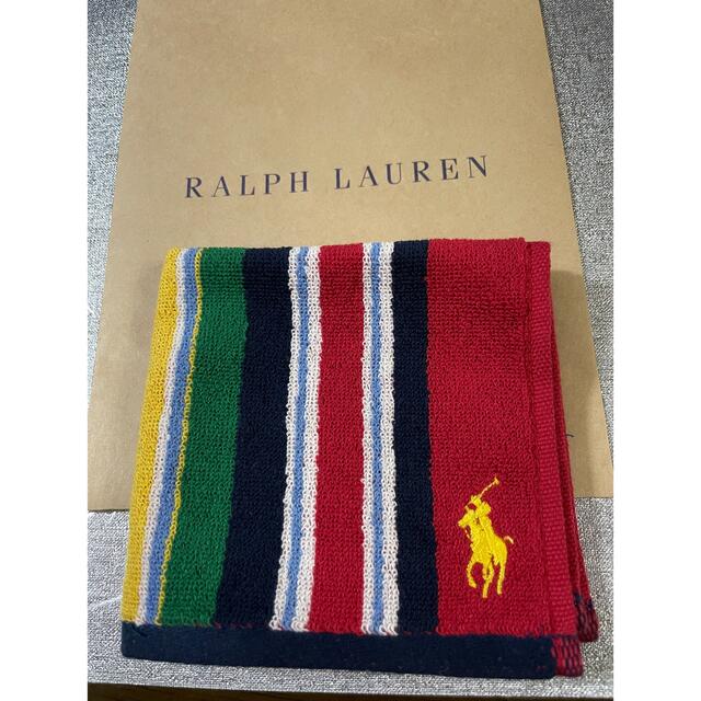 POLO RALPH LAUREN(ポロラルフローレン)の新品　ラルフローレン　ハンカチ　ハンドタオル　ギフト　 メンズのファッション小物(ハンカチ/ポケットチーフ)の商品写真