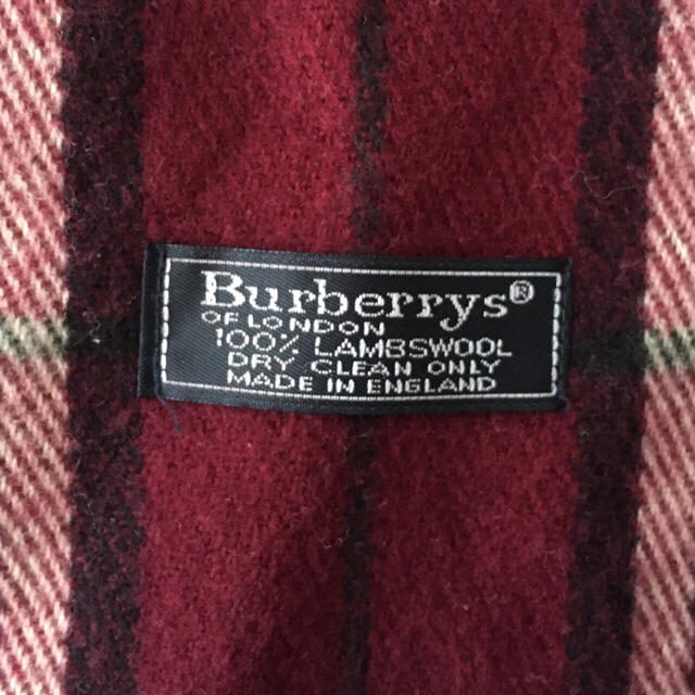 BURBERRY(バーバリー)のバーバリーマフラー 赤 メンズのファッション小物(マフラー)の商品写真