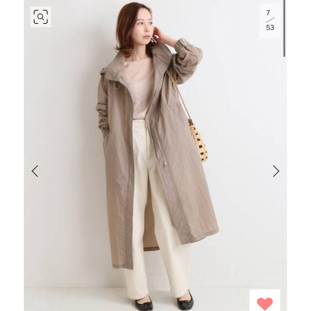 IENA(イエナ)のIENA ライトナイロンフードコート レディースのジャケット/アウター(スプリングコート)の商品写真
