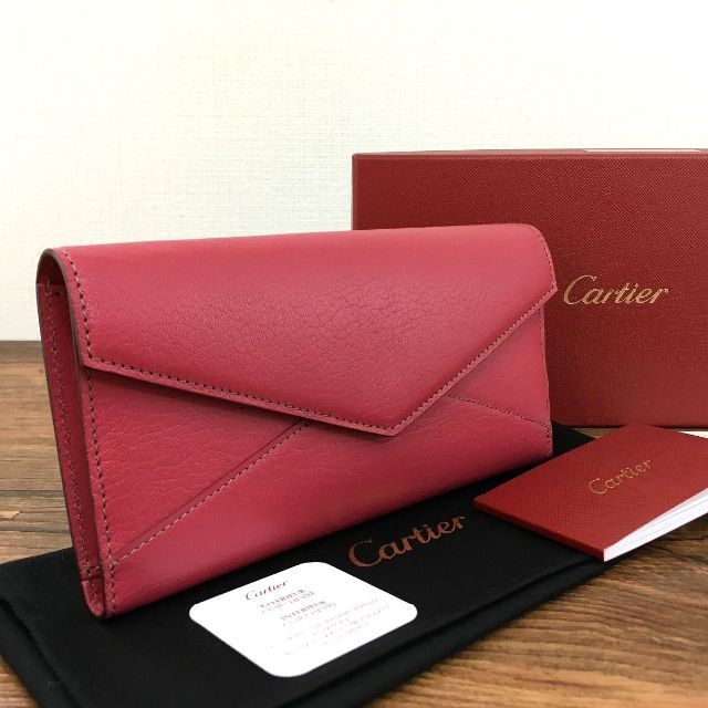 注目のブランド Cartier - 未使用品 Cartier 長財布 箱付き カルティエ 112 財布