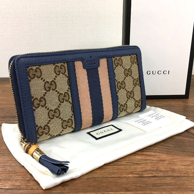 G - 未使用品 GUCCI 長財布 353651 箱付き バンブー 74の通販 t&