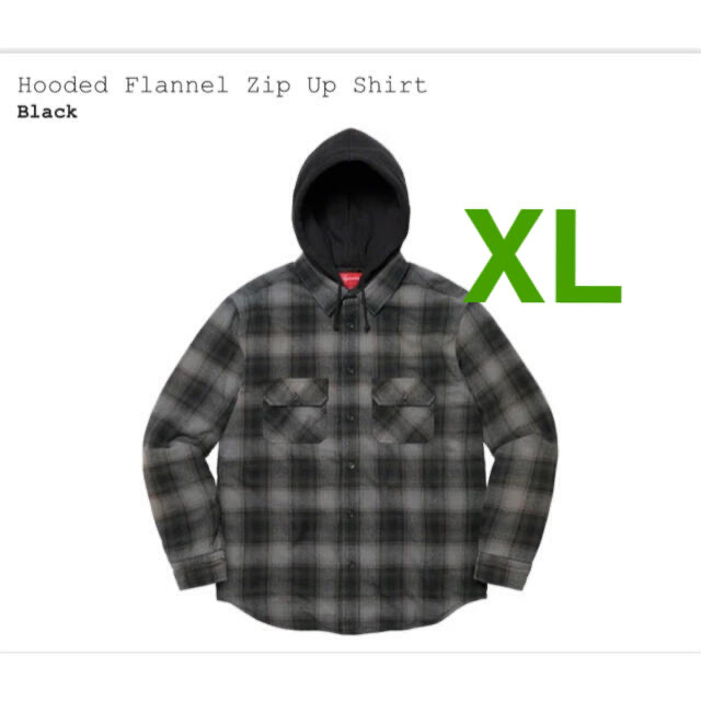 supreme Hooded Flannel Zip Up Shirt