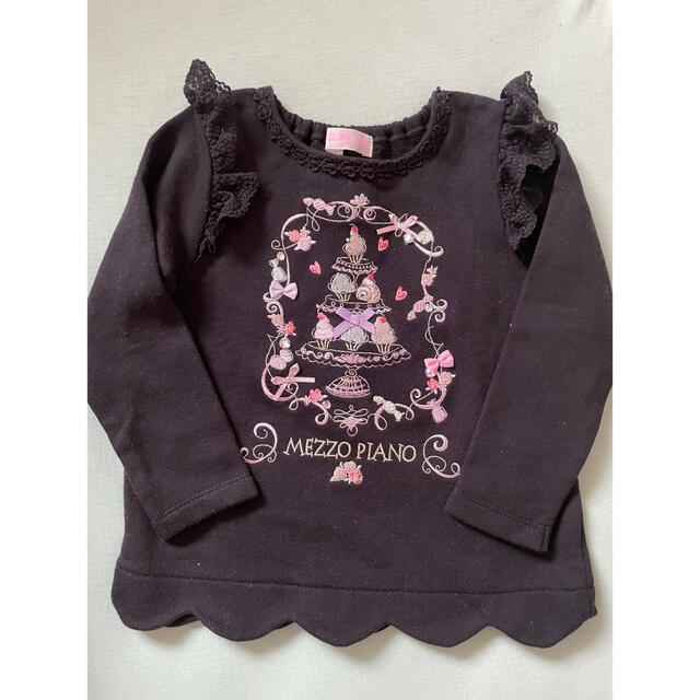 mezzo piano(メゾピアノ)のメゾピアノ  トレーナー　110cm キッズ/ベビー/マタニティのキッズ服女の子用(90cm~)(Tシャツ/カットソー)の商品写真