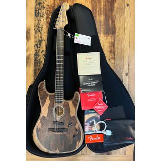 フェンダー(Fender)の【最終価格】Fender acoustasonic ziricote 美品(エレキギター)