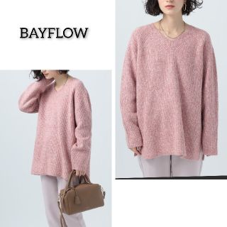 ベイフロー(BAYFLOW)の美品 BAYFLOW Vネックニット トップス 長袖(ニット/セーター)