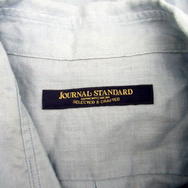 JOURNAL STANDARD(ジャーナルスタンダード)のジャーナルスタンダード カジュアルシャツ 七分袖 無地 L ライトブルー 水色 メンズのトップス(シャツ)の商品写真
