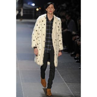 サンローラン(Saint Laurent)のサンローランパリ エディスリマン 2013AW  ラビットファーコート(毛皮/ファーコート)