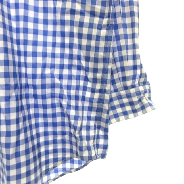 POLO RALPH LAUREN(ポロラルフローレン)のポロ バイ ラルフローレン シャツ 長袖 ロゴ 刺繍 ギンガムチェック L 青 メンズのトップス(シャツ)の商品写真