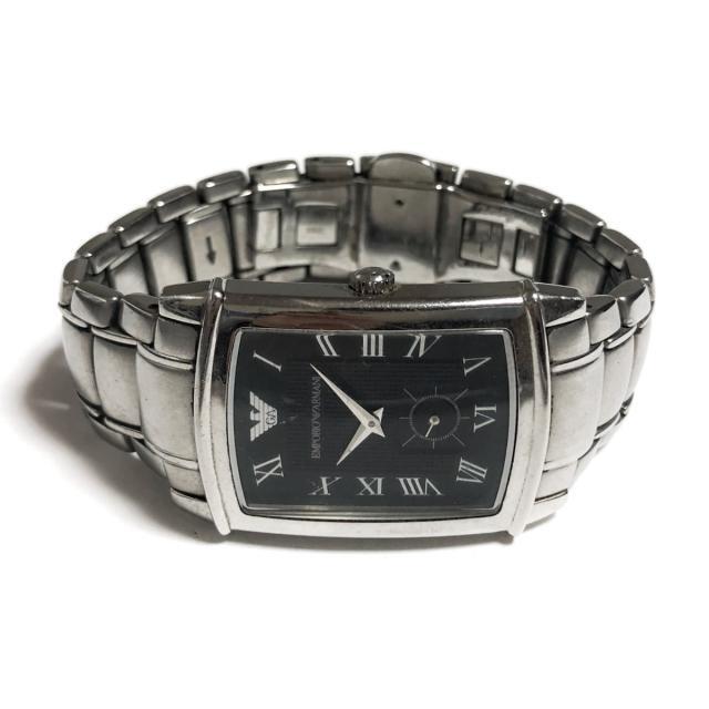 Emporio Armani(エンポリオアルマーニ)のアルマーニ 腕時計 - AR-0425 メンズ 黒 メンズの時計(その他)の商品写真
